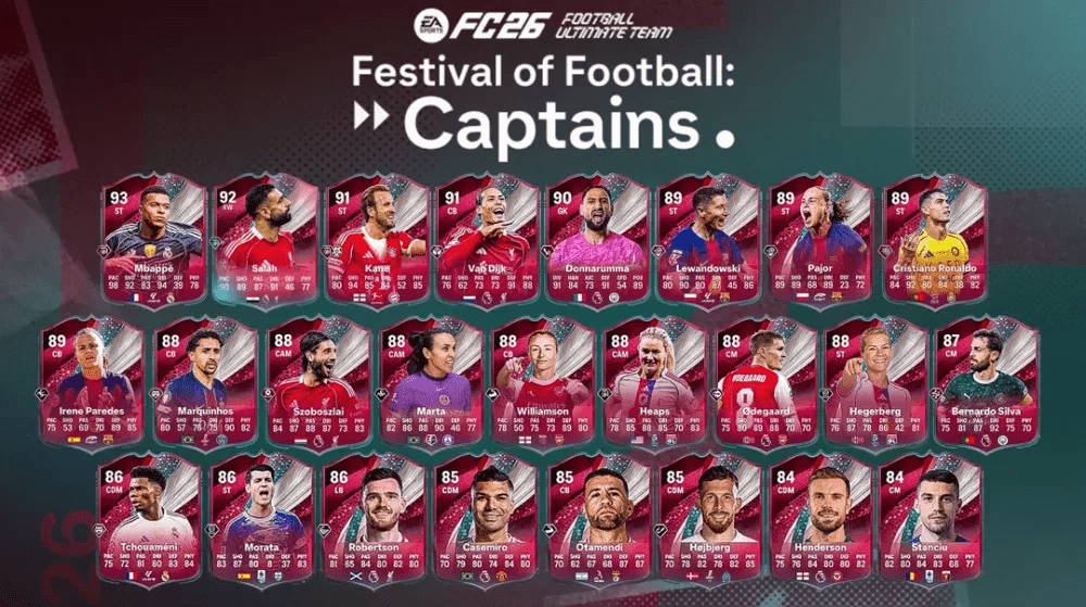 El Festival de Futbol de los capitanes en EA FC 26 ya esta disponible.