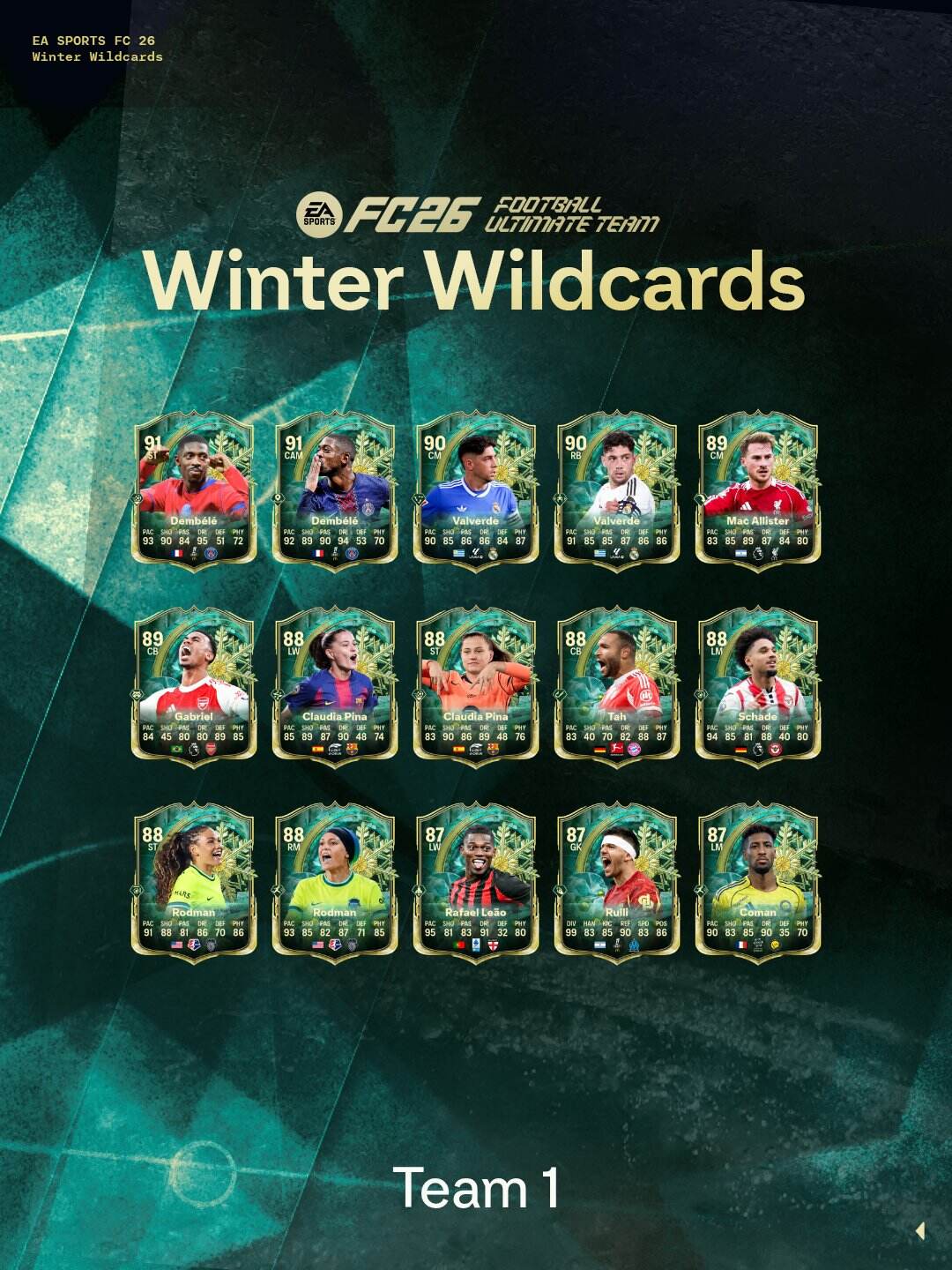 Las Winter Wildcards llegaron a EA FC 26.