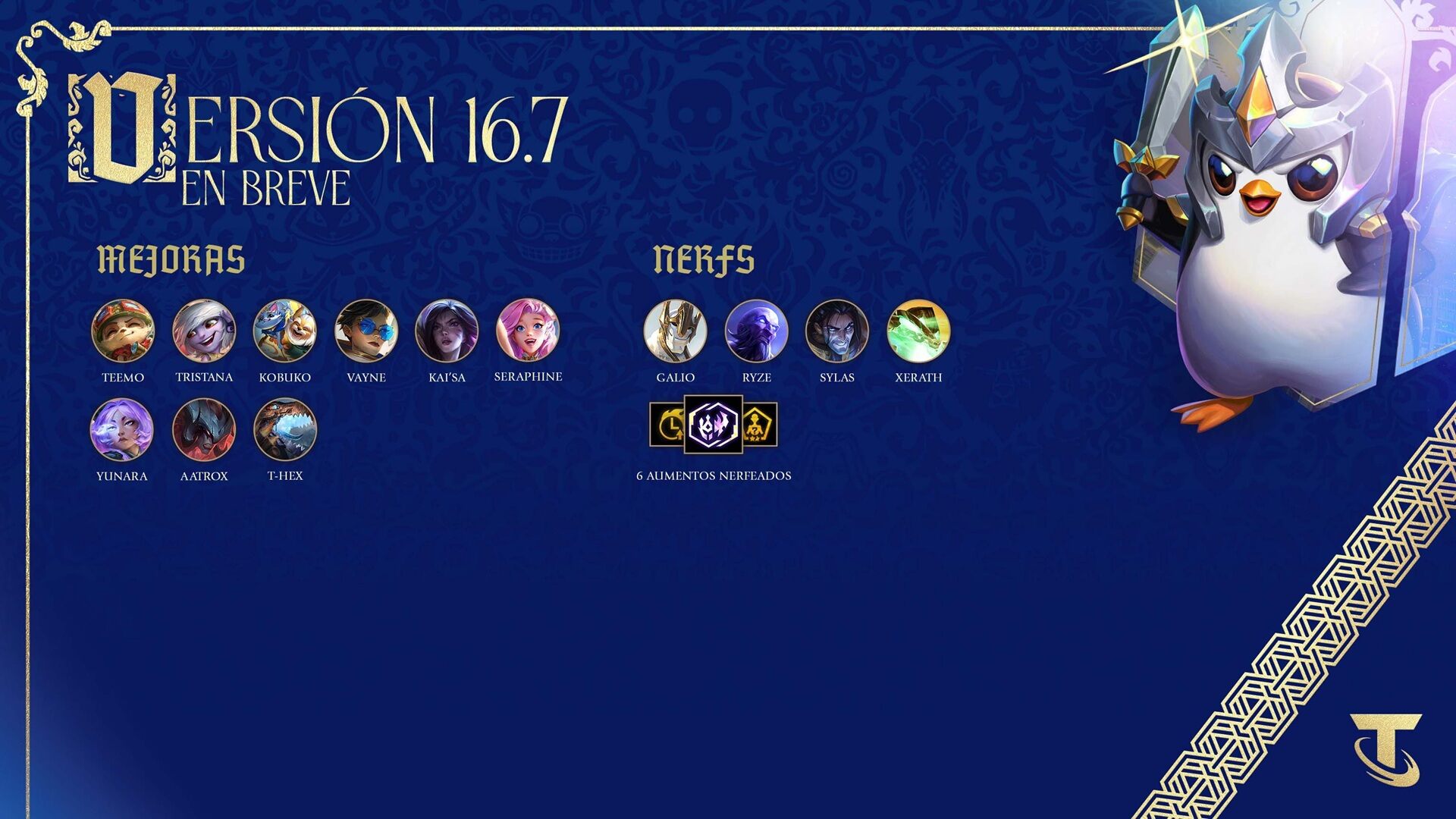 La actualización 16.7 de Teamfight Tactics ya esta disponible.