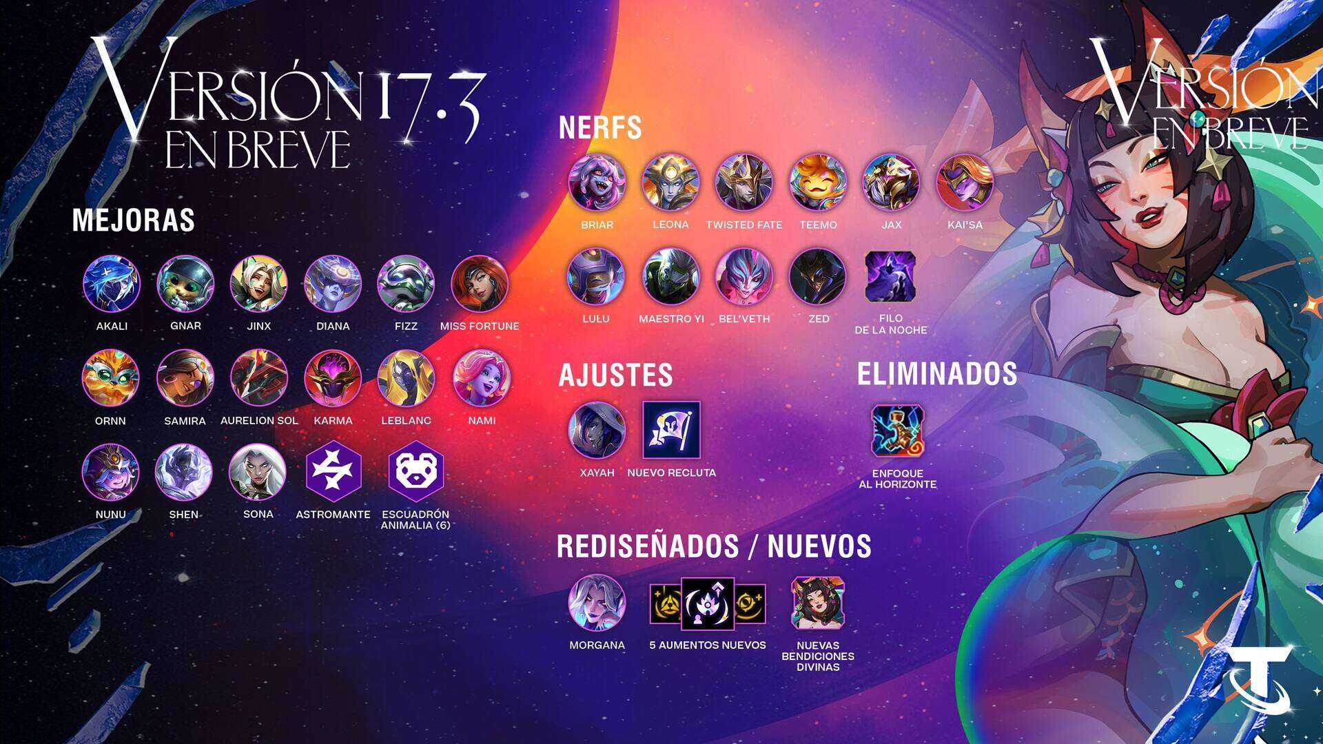 La versión 17.3 de Teamfight Tactics ya esta aquí.