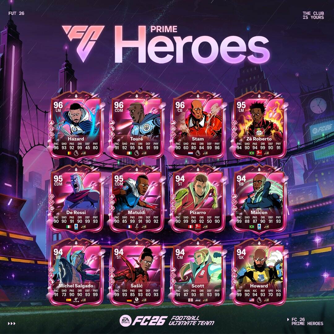 Los Prime Heroes llegan a EA FC 26.