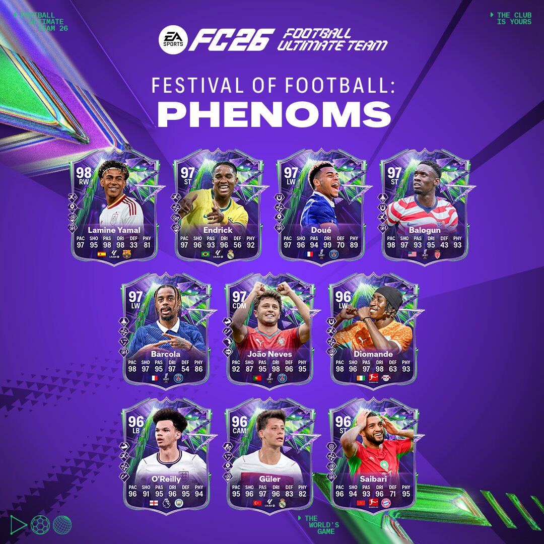 Los Festival of Football: Phenoms de EA FC 26 ya están aquí.