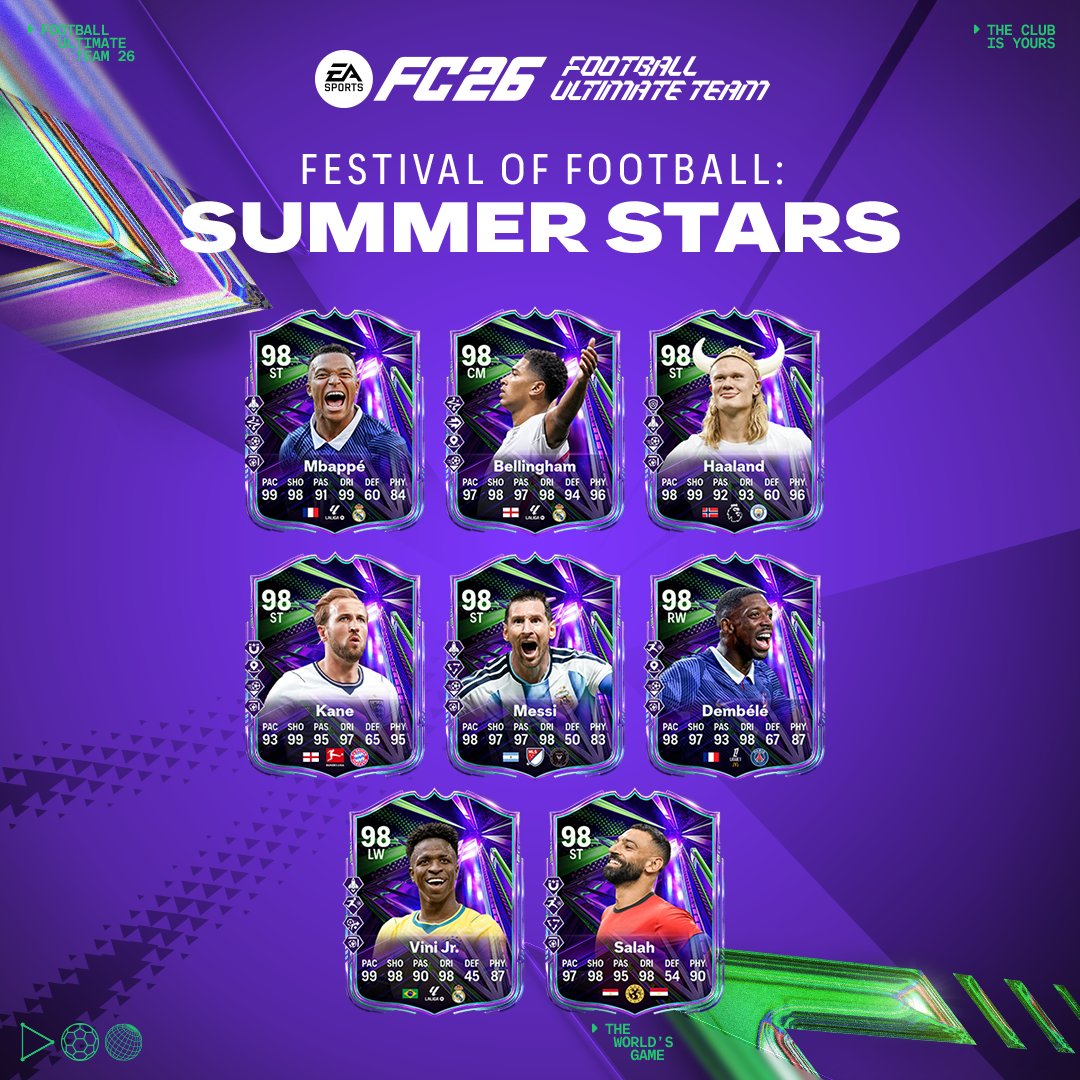 Los Summer Stars llegan a EA FC 26.