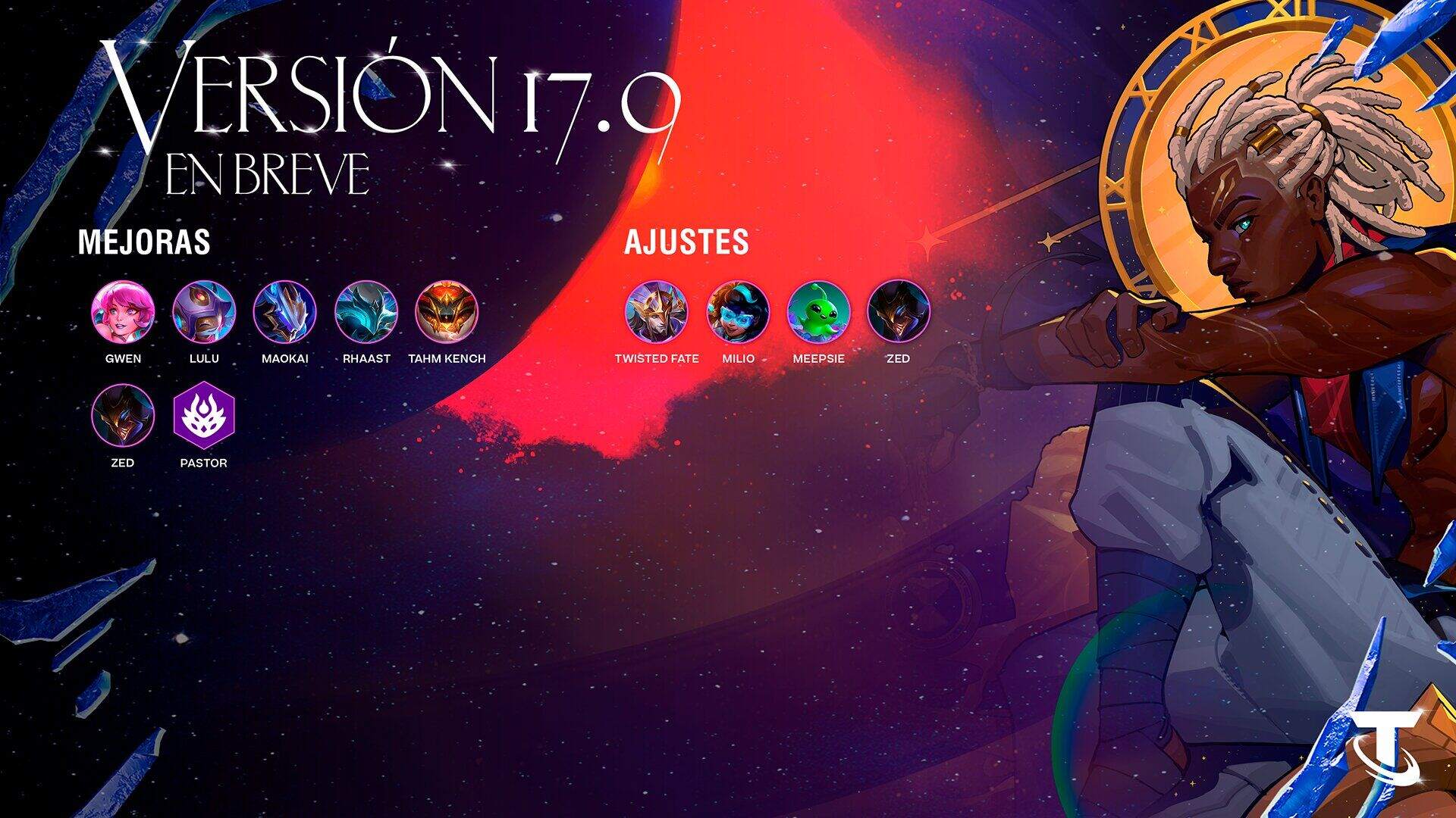 La ultima versión del set 17 de Teamfight Tactics, la 17.9, ya esta aquí.