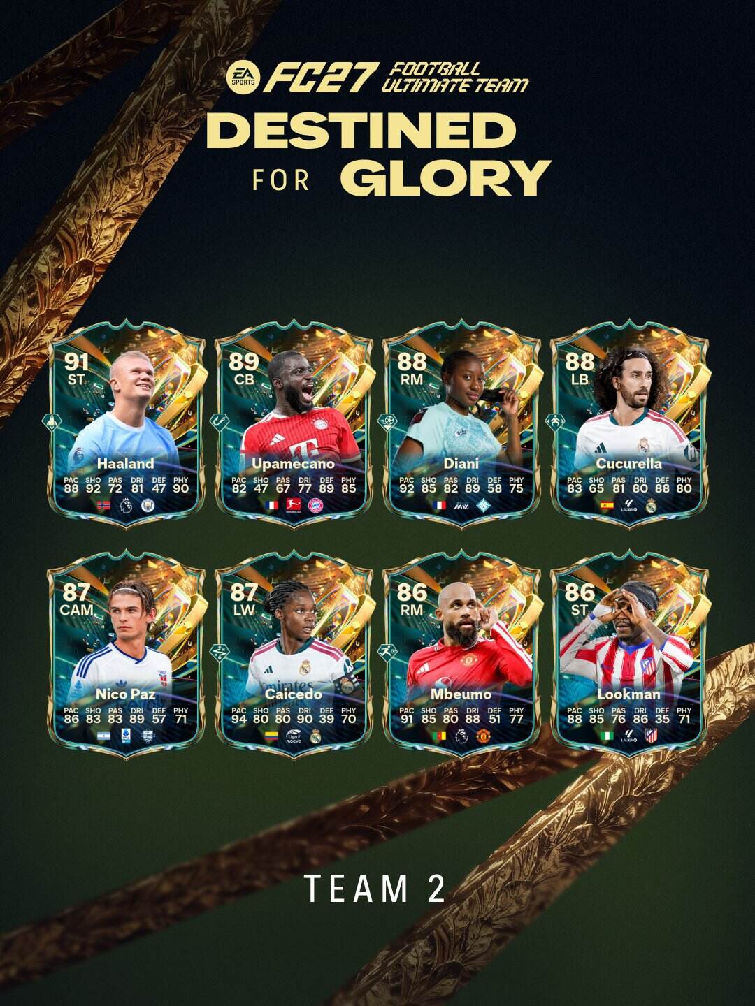 El equipo 2 de Destined for Glory ya esta disponible en EA FC 27.